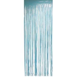 BLUE PASTEL FOIL FRINGE CURTAIN
