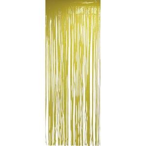 YELLOW PASTEL FOIL FRINGE CURTAIN