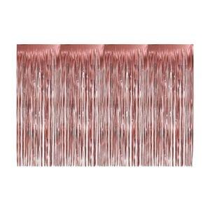 ROSE GOLD JUMBO FOIL FRINGE CURTAIN
