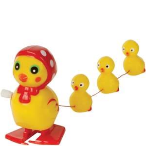 WIND-UP WALKING CHICKEN WITH CHICKS