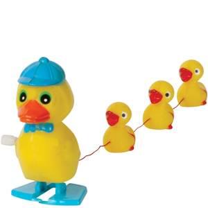 WIND-UP WALKING DUCK WITH DUCKLINGS