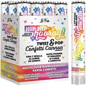 20" VALUE MULTICOLOR CONFETTI CANNON
