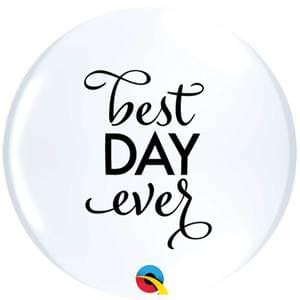 11" SIMPLY BEST DAY EVER WHITE TOP PRINT
