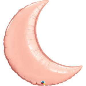 35" ROSE GOLD CRESCENT MOON SHAPE PACKAGED