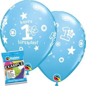 11" BIRTHDAY CIRCLE STARS BOY CONSUMER PACK
