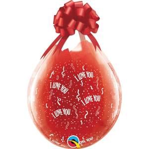 18" I LOVE YOU AROUND CONTEMPORARY STUFFING BALLOON