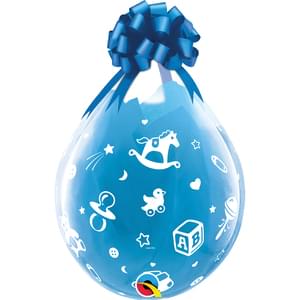 18" DIAMOND CLEAR BABY'S NURSERY STUFFING BALLOON