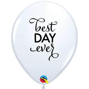 11" SIMPLY BEST DAY EVER WHITE W/BLACK