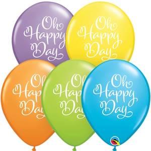 11" SIMPLY OH HAPPY DAY BRIGHT PASTEL ASSORTED