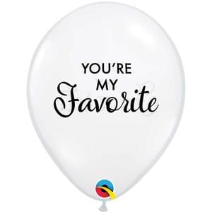 11" SIMPLY YOU'RE MY FAVORITE CLEAR W/BLACK