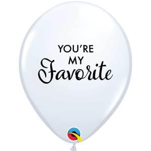 11" SIMPLY YOU'RE MY FAVORITE WHITE W/BLACK