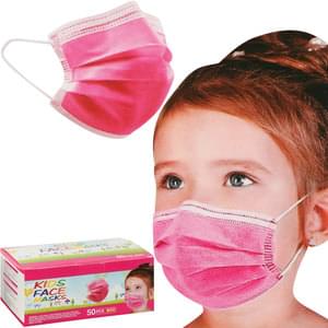 CHILD DISPOSABLE EARLOOP FACE MASK PINK