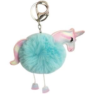 UNICORN POM POM KEYCHAIN