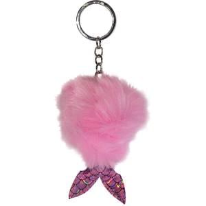 MERMAID TAIL POM POM KEYCHAIN