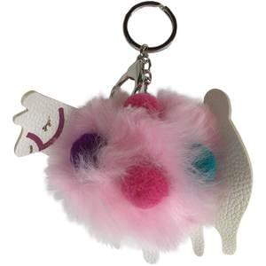 POM POM LLAMA KEYCHAIN