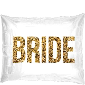 20" GOLD GLITTERY BRIDE