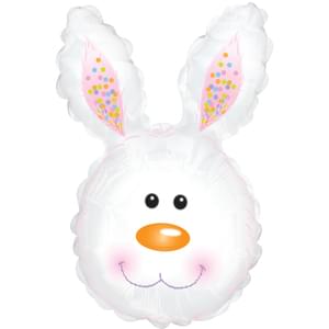 30" WHITE BUNNY HEAD