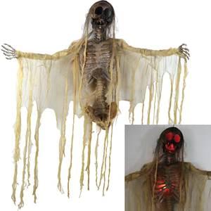 HANGING HALF BODY SKELETON (LIGHT UP)