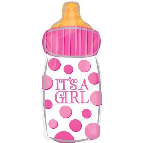 18" IT'S A GIRL BABY BOTTLE JUNIOR SHAPE