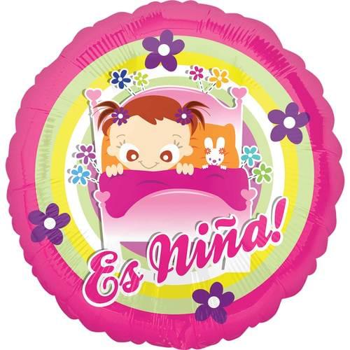 18" ES NINA BABY GIRL IN BED HX