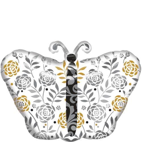 18" WEDDING CONGRATULATIONS BUTTERFLY JUNIOR SHAPE
