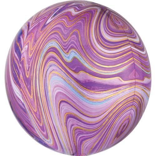 15" PURPLE MARBLEZ ORBZ