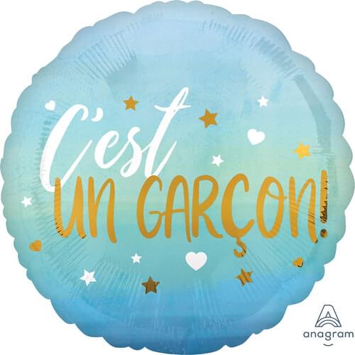 18" C'EST UN GARCON BLUE OMBRE HX