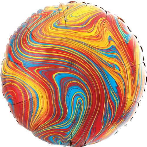 18" COLORFUL MARBLEZ ROUND HX