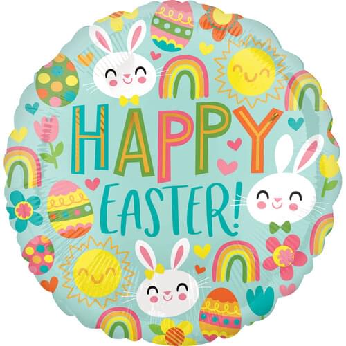 18" HAPPY EASTER ICONS HX