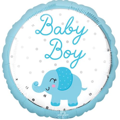 18" BABY BOY ELEPHANT HX