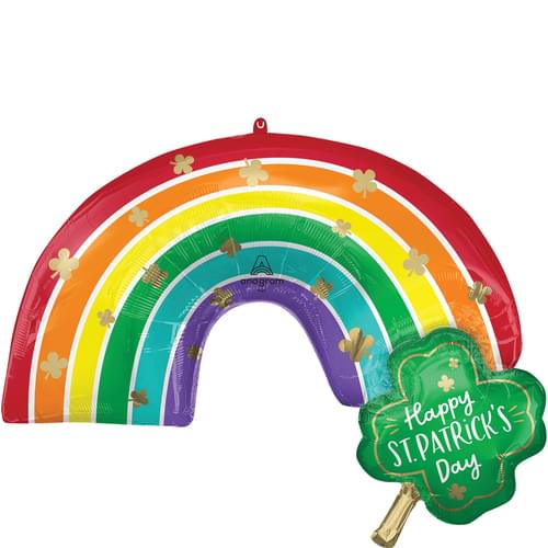 ST. PATRICK'S DAY RAINBOW SUPER SHAPE