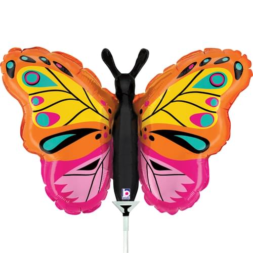 14" COLORFUL BUTTERFLY MINI SHAPE