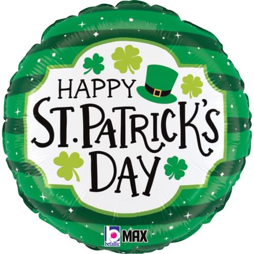 18" ST. PATRICK'S DAY STRIPES MAX FLOAT