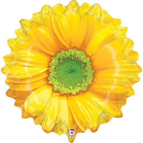 24" BRIGHT BLOOMS YELLOW SHAPE 