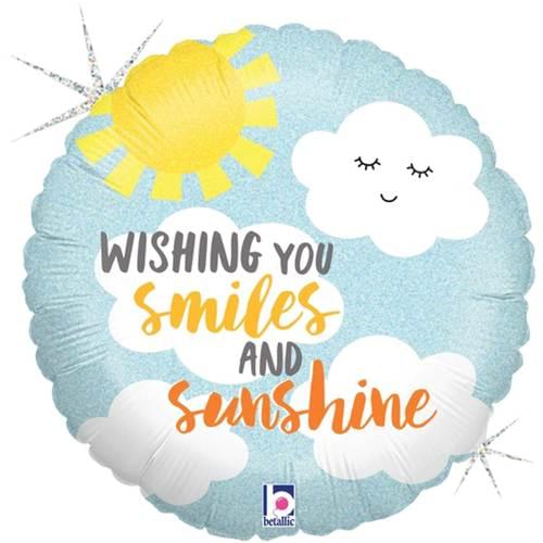 18" SMILES AND SUNSHINE HOLOGRAPHIC