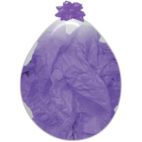18" CRYSTAL CLEAR STUFFING BALLOON - 25 CT