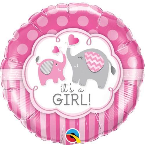 18" IT'S A GIRL ELEPHANTS