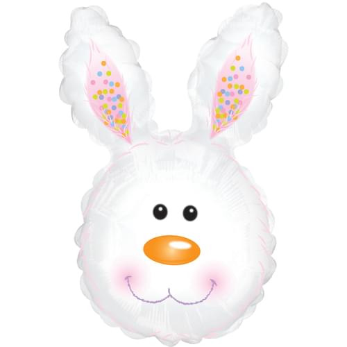 30" WHITE BUNNY HEAD
